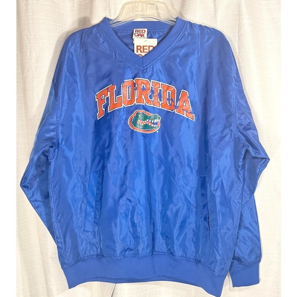 Vintage Red Oak NEW Large fits like XL Florida Gators Blue Pullover Windbreaker - Picture 1 of 5